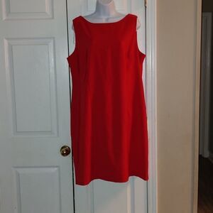 Perceptions New York Red sleeveless Dress  Sz 18